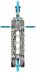 Triukinis paspirtukas CORE CL1 Mini Chrome Teal
