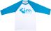 Marškinėliai River Classic Logo 3/4 Sleeve White