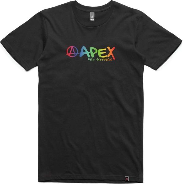 Marškinėliai Apex Rainbow Black