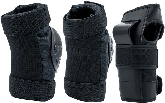Kelių ir alkūnių apsaugos CORE Junior All Black