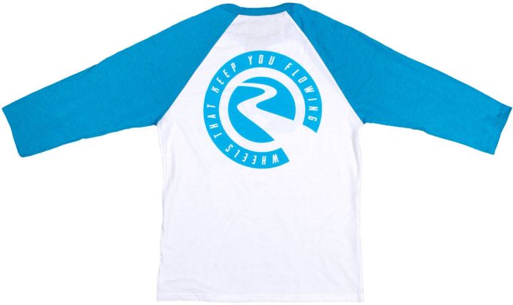 Marškinėliai River Classic Logo 3/4 Sleeve White