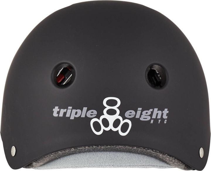 Šalmas Triple Eight Certified Sweatsaver S-M Rubber Black